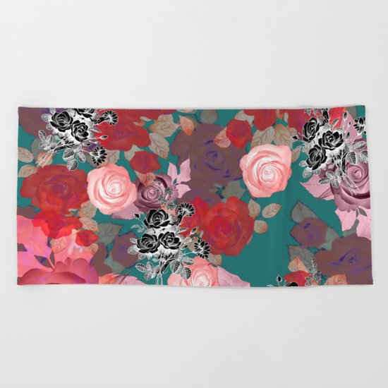 RoseNRoses 2 Beach Towel