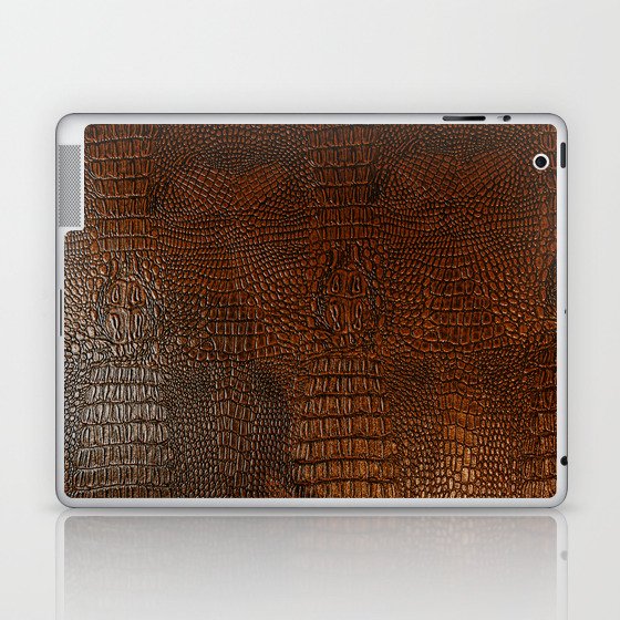 Brown leather texture Laptop & iPad Skin