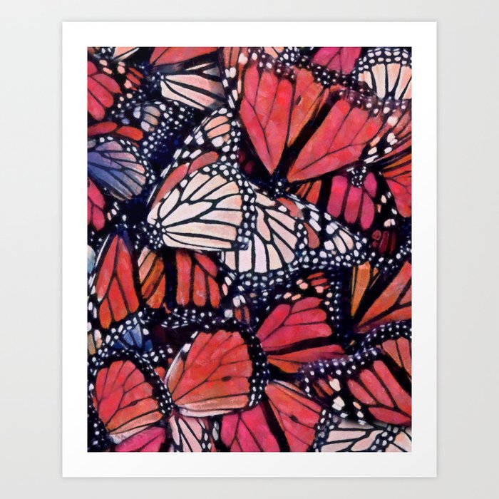 Monarch Butterflies II Art Print
