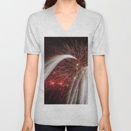 Fireworks V Neck T Shirt