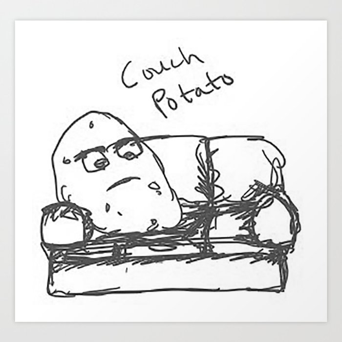 Couch Potato Art Print