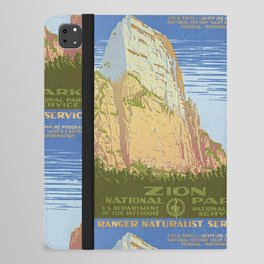 Vintage Zion National Park, Utah USA iPad Folio Case