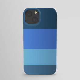 Teal Retro Aesthetic Color Block Abstract iPhone Case