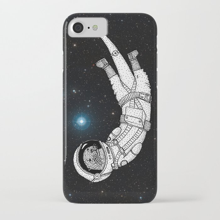 andré floating around in otter space iphone case