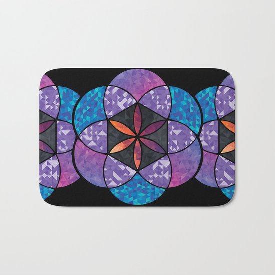 Fractal Seed of Life Bath Mat