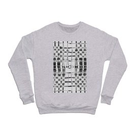 shibori itajime B&W squares Crewneck Sweatshirt