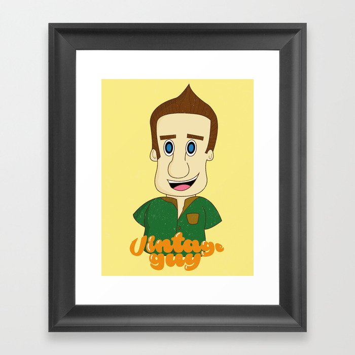 Vintage Guy Framed Art Print