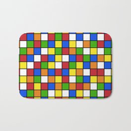Rubik's cube Pattern Bath Mat