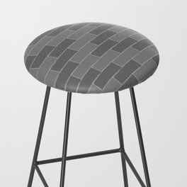 Brick wall in grayscale Bar Stool