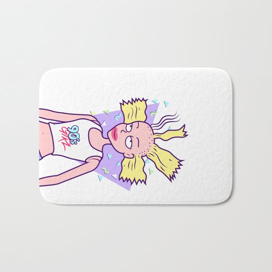 Cynthia - 90s girl Bath Mat