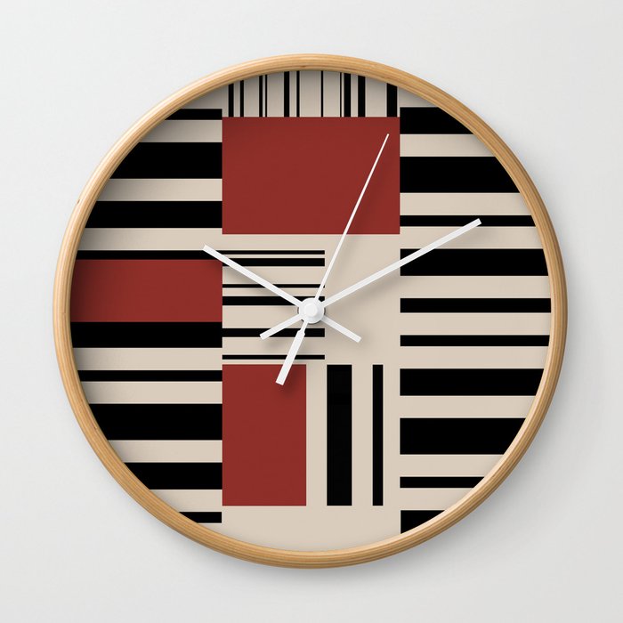 Mid century geometric 30s design 1 Wall Clock