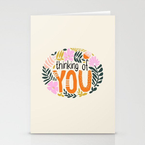 Thinking Of You Miss You Greetings Stationery Cards