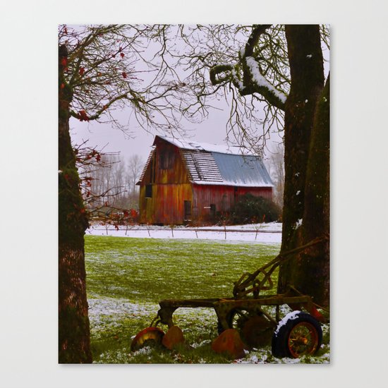 Remnants of a Simpler Time - The Barn Canvas Print