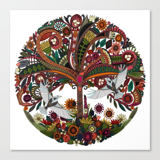 tree of life white Canvas Print