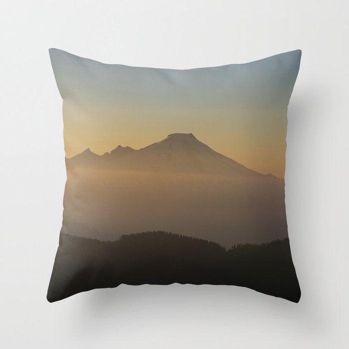 Koma Kulshan (Mt. Baker) Throw Pillow