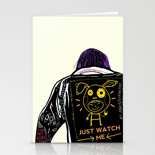 Just watch me Stationery Cards