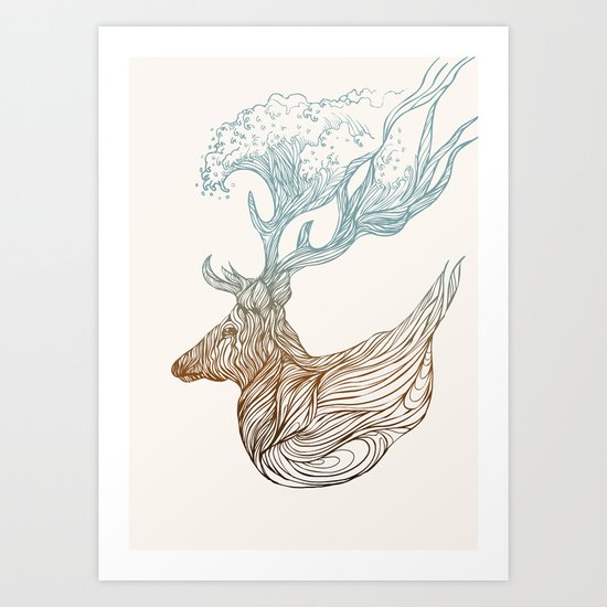 To The Ocean Art Print