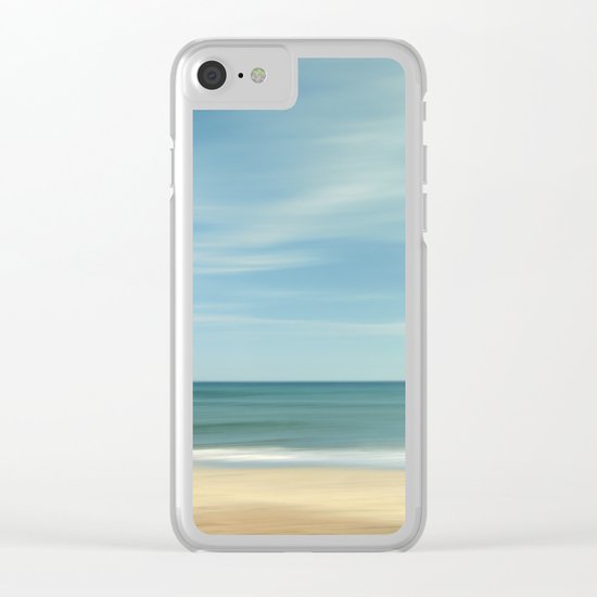 "Vintage summer". Summer beach. Clear iPhone Case
