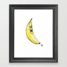 A Handsome Banana for Scale Framed Art Print