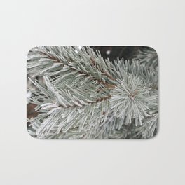 Frosted Pine Needles Bath Mat