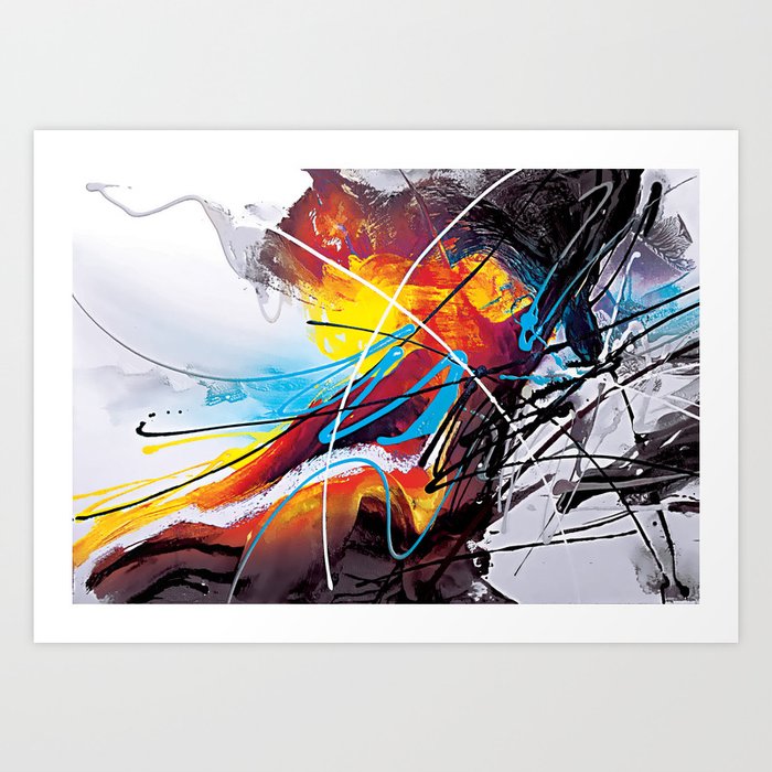 Abstract Art Britto QB083 Art Print