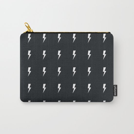 Lightning on black Carry-All Pouch