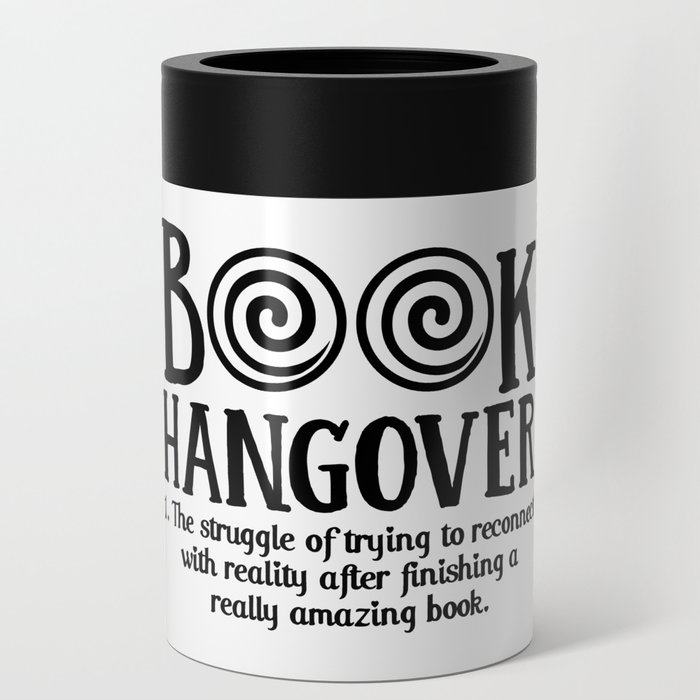 Funny Book Hangover Definition Can Cooler