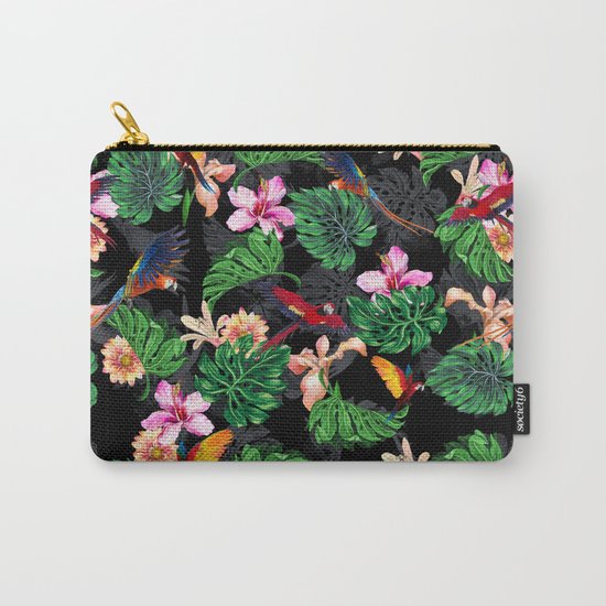 Tropical Pattern Carry-All Pouch