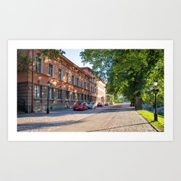 Summer in the City Art Print | Cobblestone, Turku, Day, Road, Architecture, Travel, City, Street, Summer, Light 