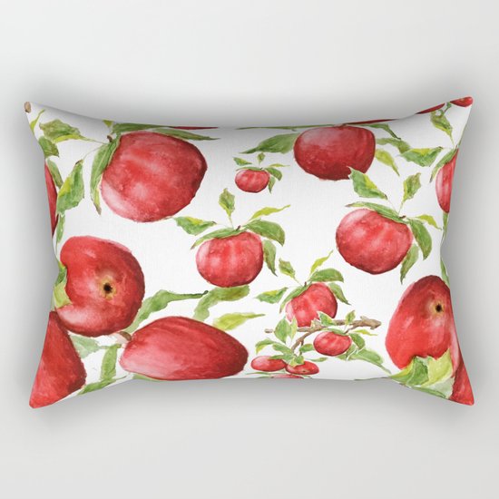 red apple Rectangular Pillow