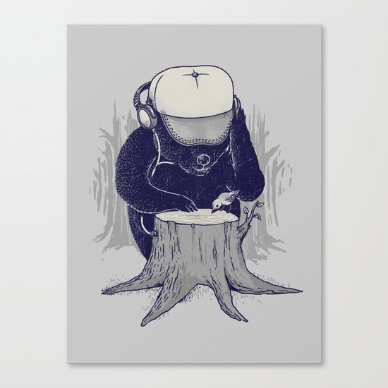 Hey DJ Canvas Print