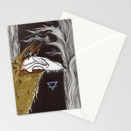 MossRot Coyote Stationery Card
