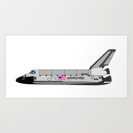 United States Shuttle Art Print