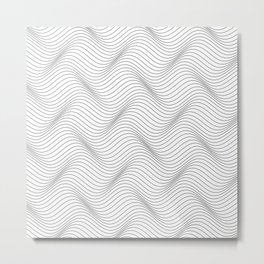 Abstract Waves Metal Print