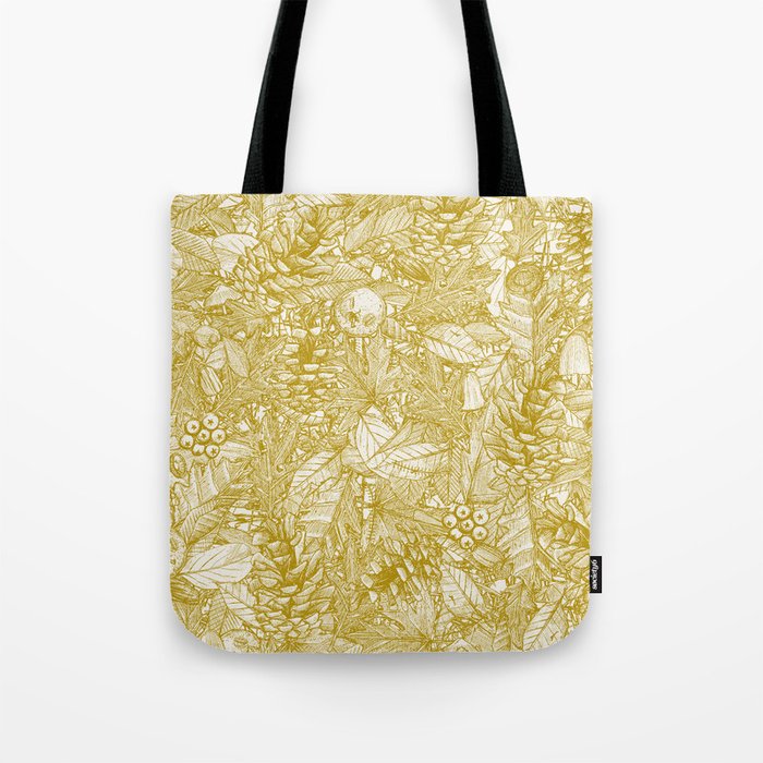 forest floor gold ivory Tote Bag by Sharon Turner | Society6