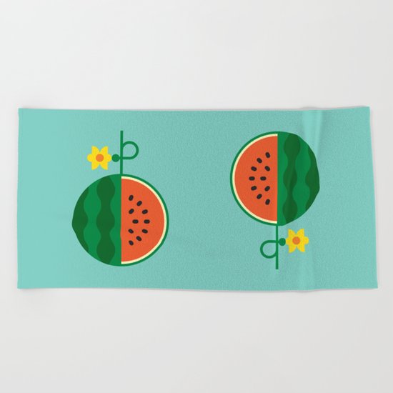 Fruit: Watermelon Beach Towel