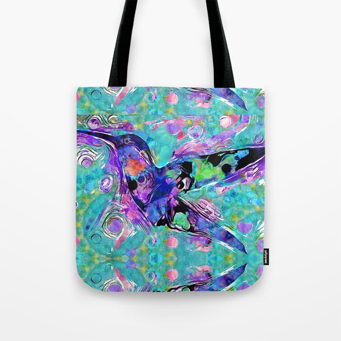 Colorful And Bright Bird Art - Wild Hummingbird Tote Bag