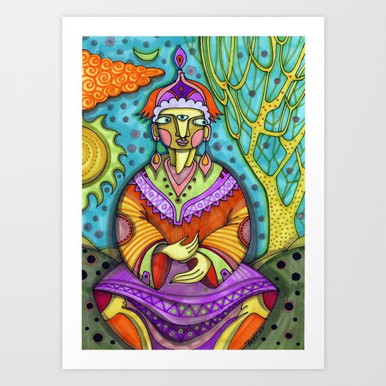 कृष्ण Art Print