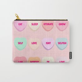 Valentine Affirmation Conversation Hearts Carry-All Pouch