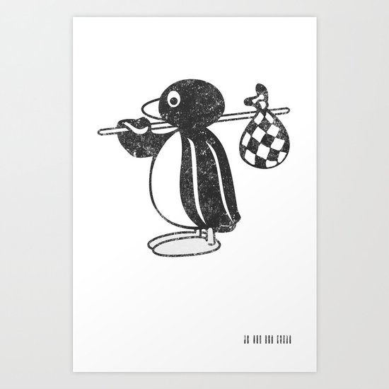 Pingu Art Print