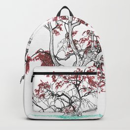 Hertfordshire Tree Backpack | Traditionalart, Landscape, Ukart, Nature, Britishartist, Flora, Redandblack, Pen, Drawing, Tree 
