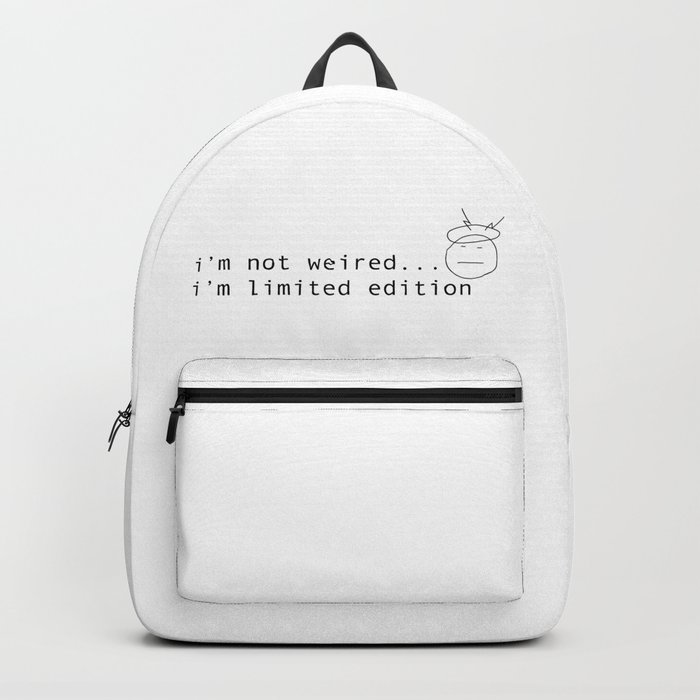 I am limited edition Backpack by pujik designs | Society6