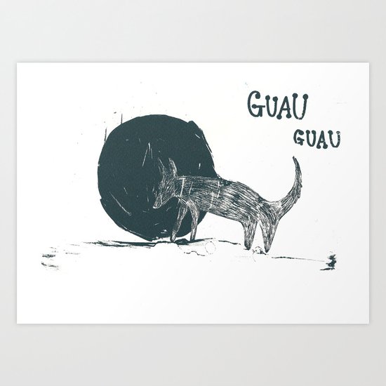 woof! Art Print