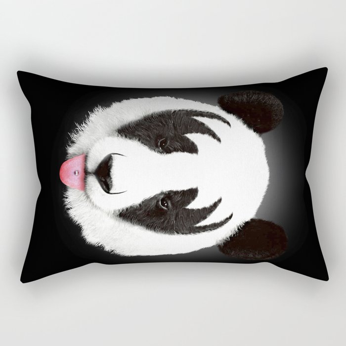 Kiss of a panda Rectangular Pillow
