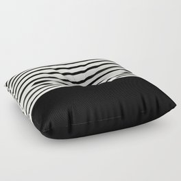 Black x Stripes Floor Pillow