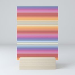 sun down stripe Mini Art Print