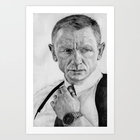Daniel Craig Art Print