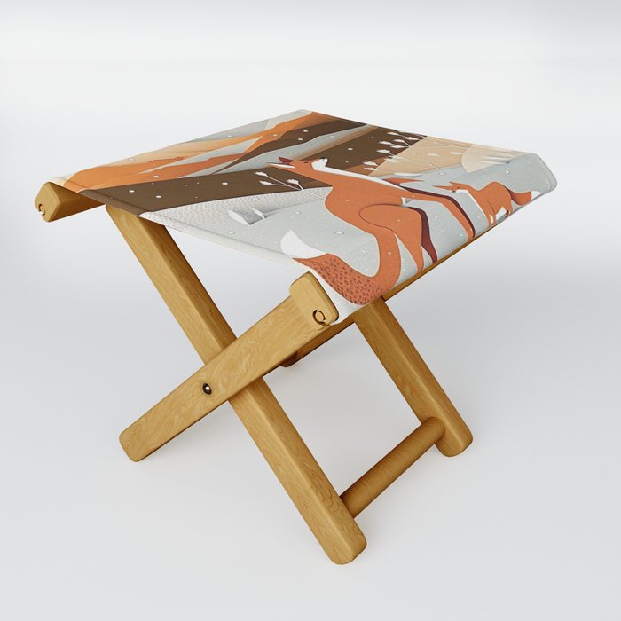 Foxes Part of the Creatures of the Wild Collection Folding Stool