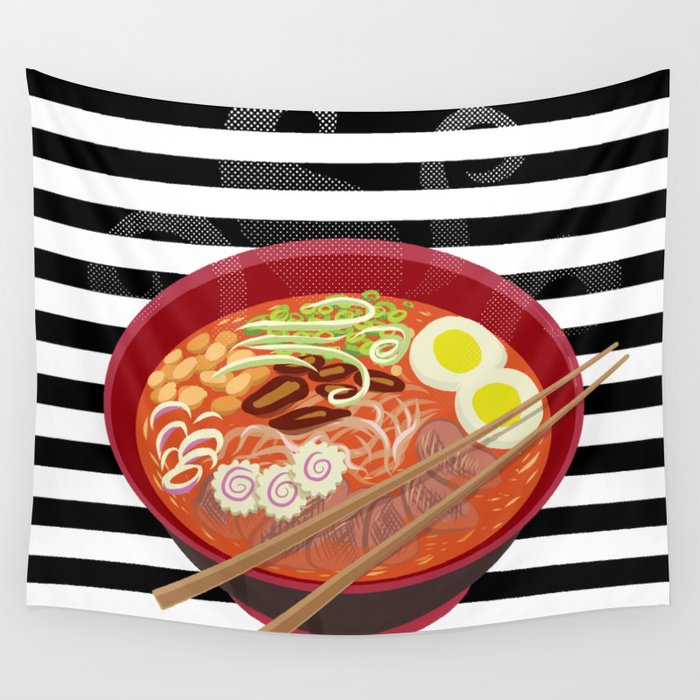 Ramen tapestry best sale