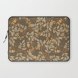 Seamless pattern, background with decorative flowers in art nouveau style, vintage, old, retro style. Laptop Sleeve